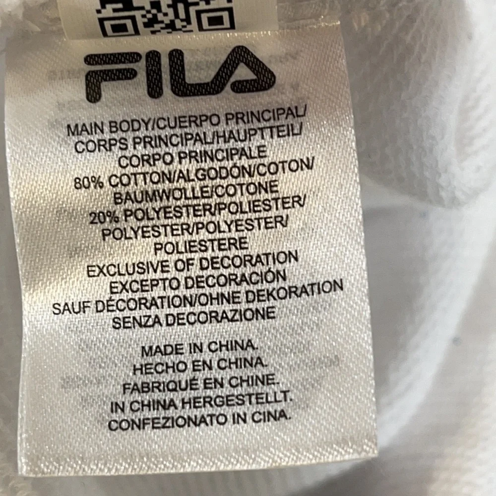 FILA White Crewneck Athletic Sweatshirt Size XL
